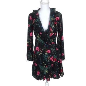 NWT 1st Sight Floral Rose Print Wrap Dress.